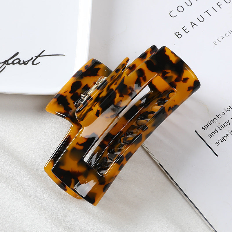 fashion leopard arylic stoving varnish hair claws 1 piece