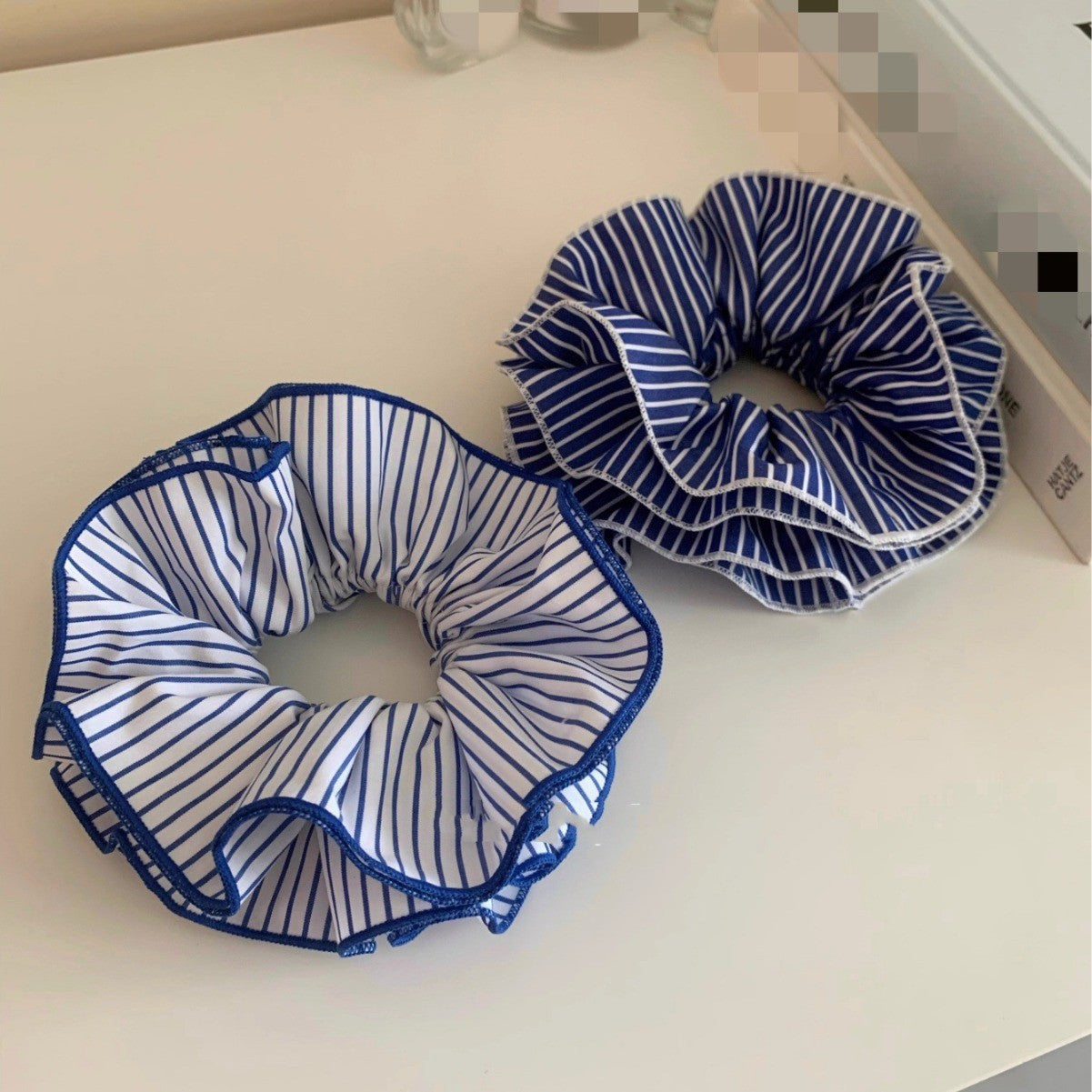 Women's Lady Stripe Cloth Hair Tie