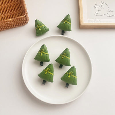 Women's Cute Zongzi Plastic Resin Hair Clip