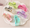 New Arrival Marble Color Rectangular Grip High-Grade Sense Niche Updo Imitation Acetic Acid Shark Clip Hair Accessories Headdress