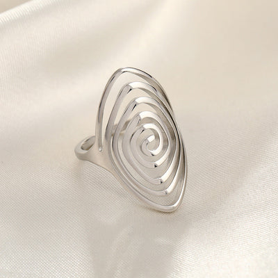 Jewelry Simple Style Commute Geometric 304 Stainless Steel Plating Open Rings