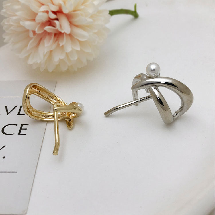 Women's Simple Style Solid Color Alloy Plating Pearl Hair Clip