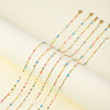 Jewelry Pastoral Simple Style Geometric 304 Stainless Steel Enamel Bracelets Anklet