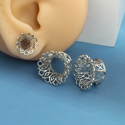 1 Pair Hip-Hop Geometric Plating 304 Stainless Steel Ear extender