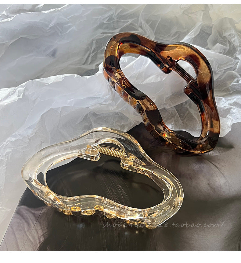 Women's French Style IG Style Solid Color Plastic Spray Paint Hair Claws