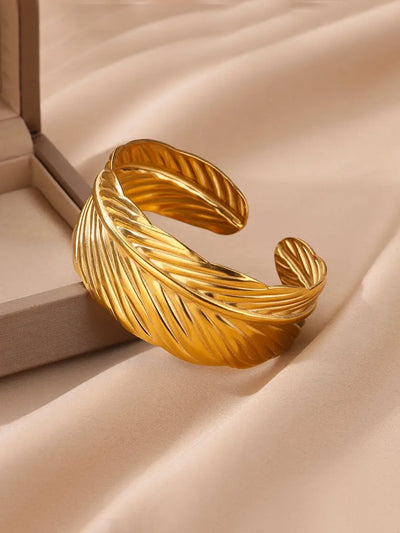 Retro Simple Style Geometric 304 Stainless Steel 18K Gold Plated Bangle In Bulk
