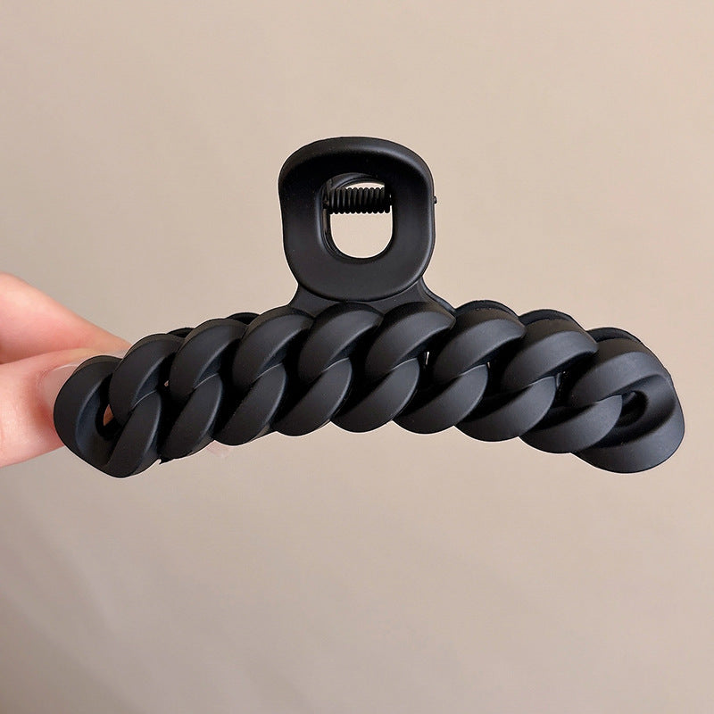 Cute love grab clip girl 2025 new popular high-end disc hair shark clip hairpin hair card headdress