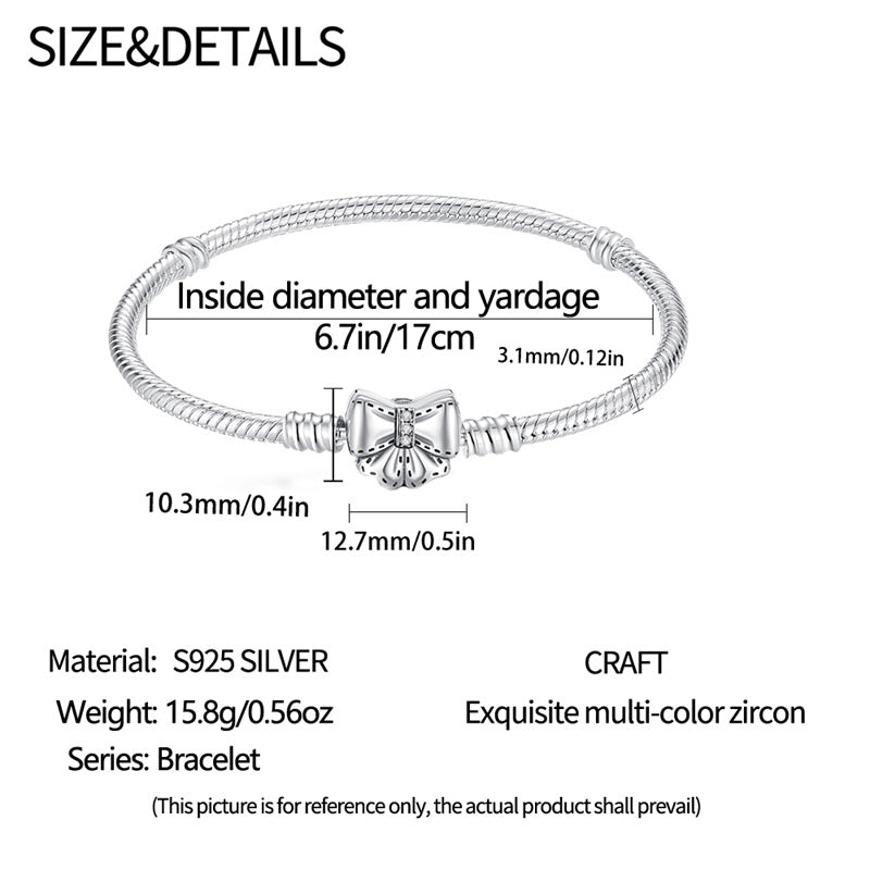 Copper Silver Plated Bow Knot Bracelets