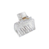 women's simple style transparent plastic hair claws