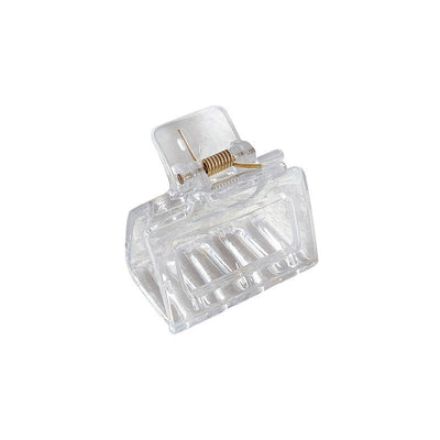 women's simple style transparent plastic hair claws