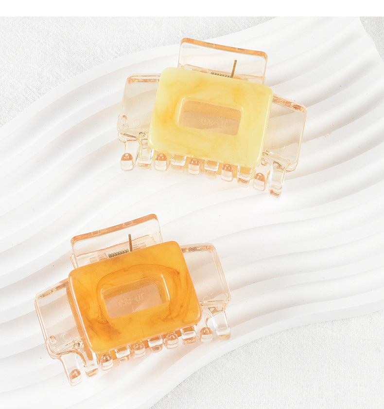 Women's Casual Simple Style Square Arylic Stoving Varnish Hair Claws
