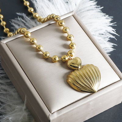 Jewelry Elegant Heart Shape Titanium Steel Jewelry Set