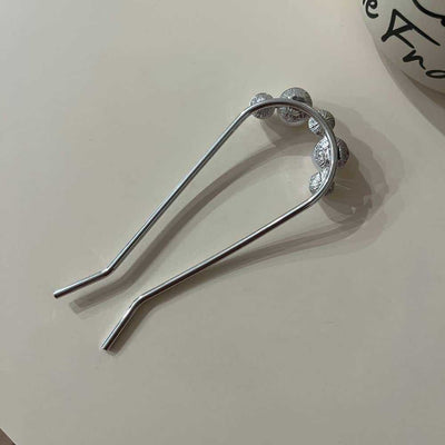 Women's Elegant U Shape Alloy Plating Hairpin