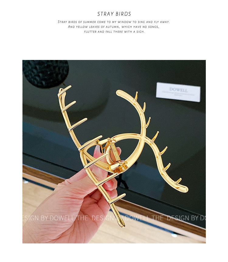 Women's Retro Waves Metal Enamel Hair Claws