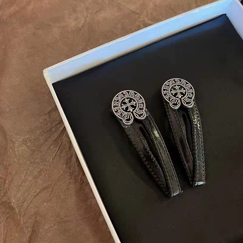 Women's Punk Cross Metal Hair Clip