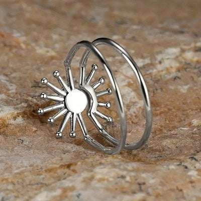 Copper Plating Sun Rings