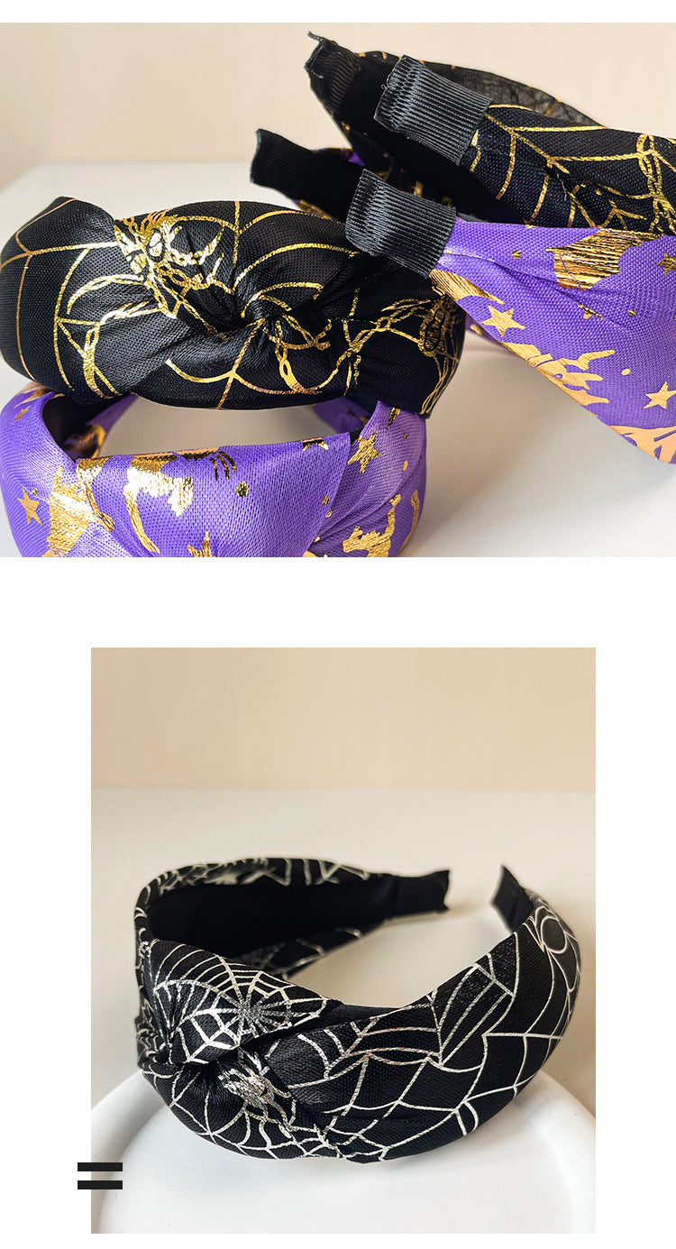 Women's Cool Style Star Spider Spider Web Cloth Hair Band