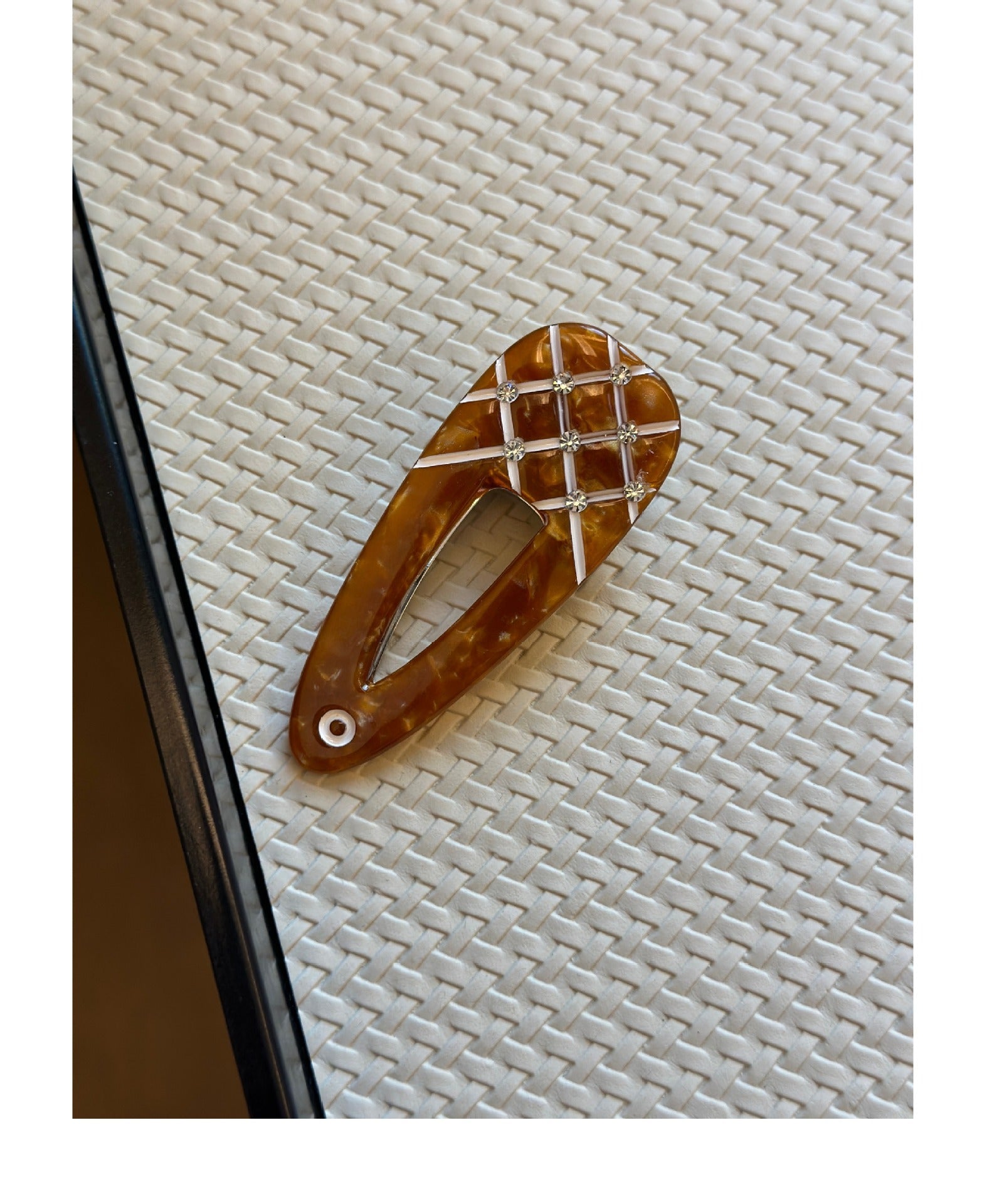 Women's Simple Style Classic Style Color Block Acetic acid sheets Inlay Zircon Hair Clip