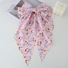 Women's Sweet Pastoral Bow Knot Cloth Floral Hair Claws