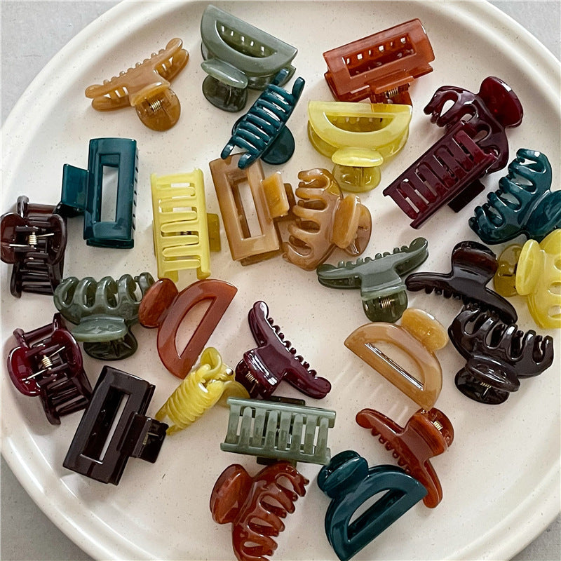 simple style geometric acetic acid sheets hair claws