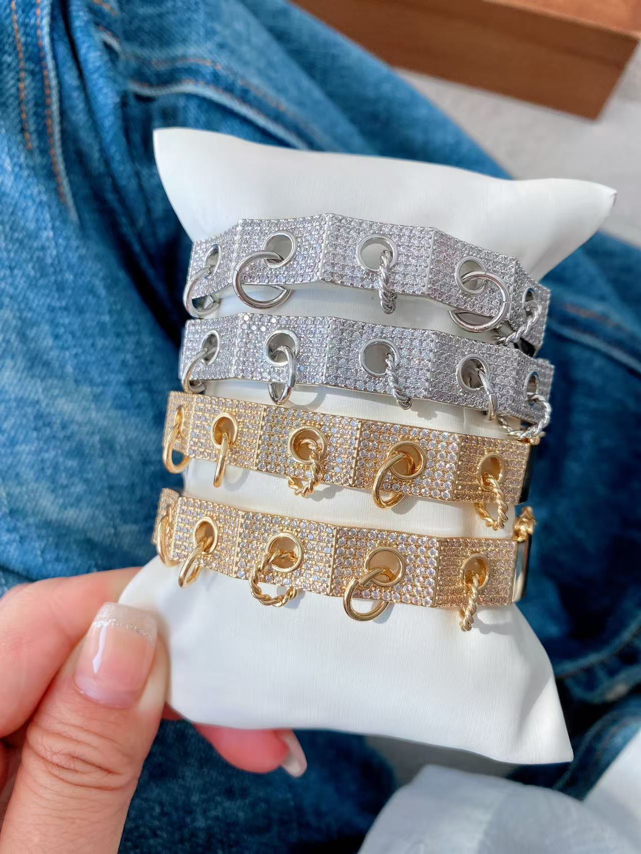 Jewelry Vintage Style Geometric Copper Mixed Metal Rings Bracelets