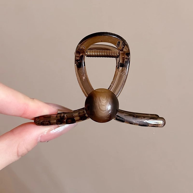 Cute love grab clip girl 2025 new popular high-end disc hair shark clip hairpin hair card headdress