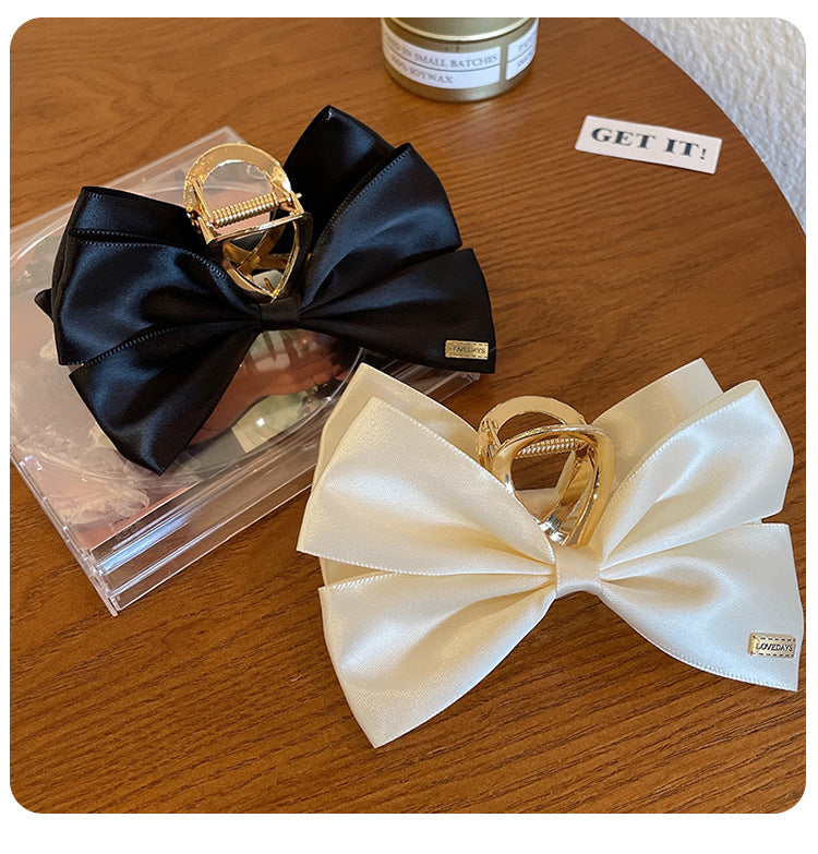 vintage style bow knot alloy cloth hair claws