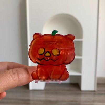 Halloween Little Ghost Acrylic Jaw Clip Niche Creative Design Small and Medium Hair Claw Shark Clip New Hair Accessories