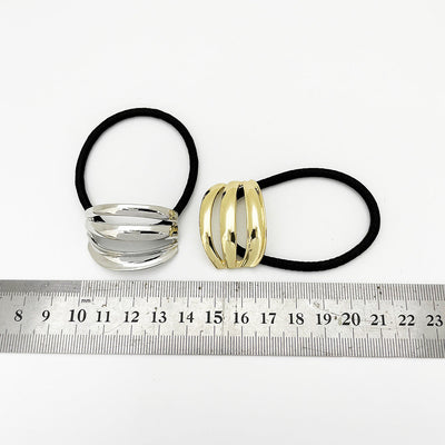 Women's Simple Style Geometric Alloy Plating Hair Tie