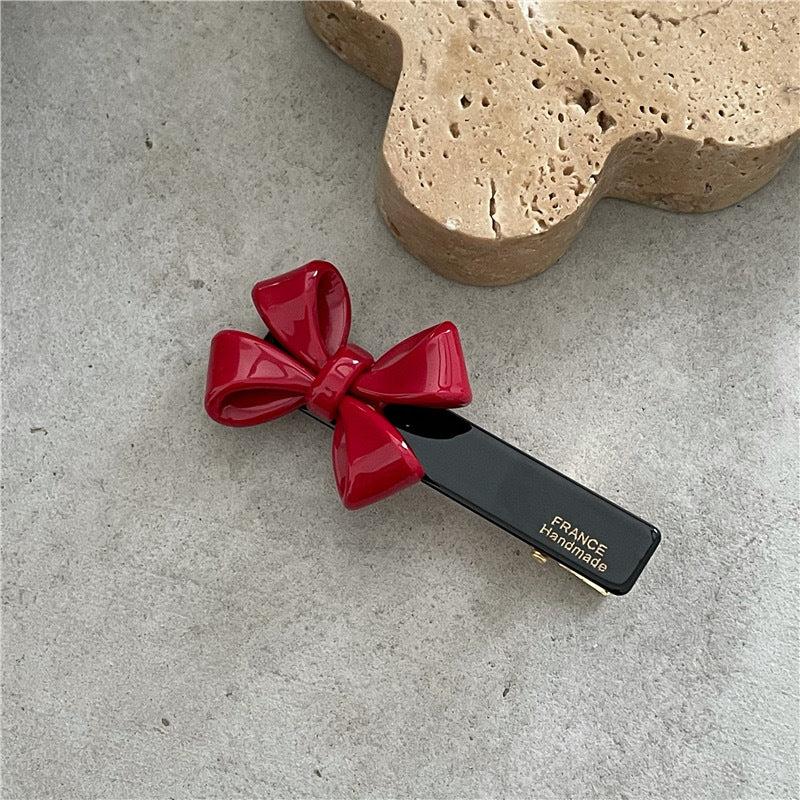 sweet bow knot arylic hair clip