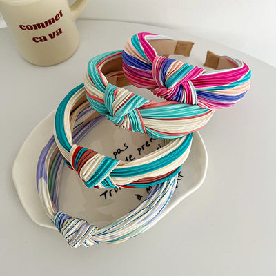 modern style multicolor cloth handmade hair band