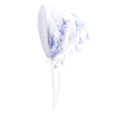 Women's Pastoral Flower Cloth Tassel Hair Band