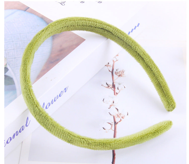 simple style plaid cloth hair band 1 piece