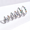 1 Pair Simple Style Geometric Plating Copper Zircon Earrings