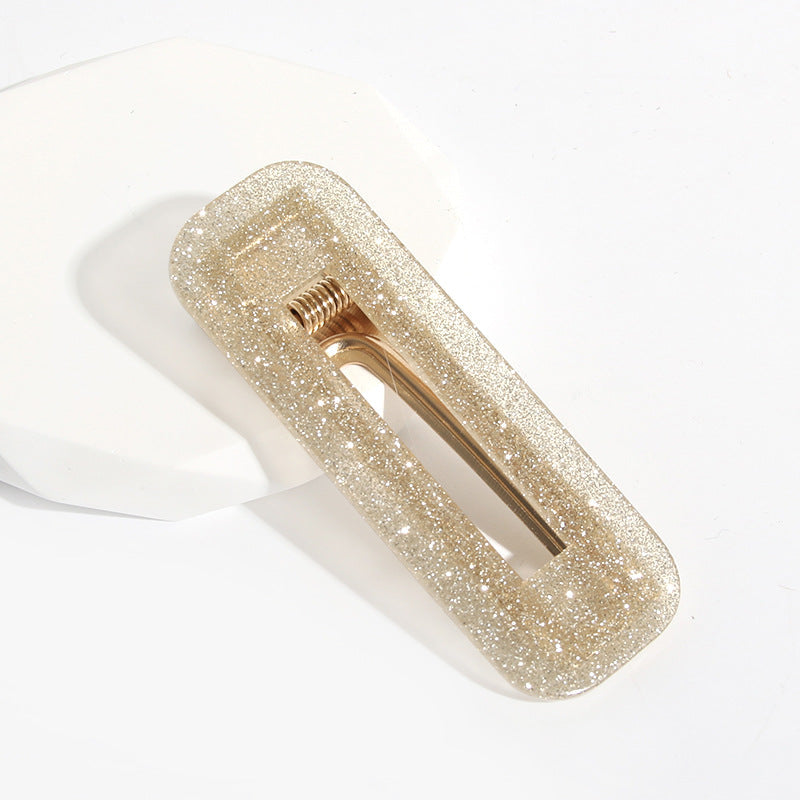 fashion geometric arylic stoving varnish hair clip 1 piece