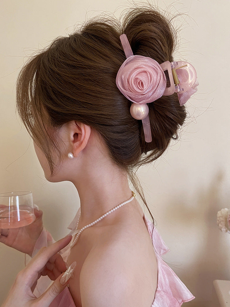 Women's Simple Style Classic Style Flower Plastic Resin Flowers Hair Claws