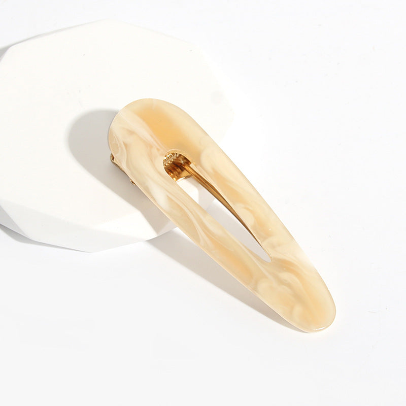 fashion geometric arylic stoving varnish hair clip 1 piece