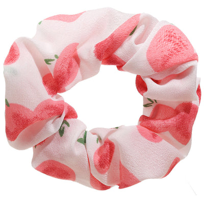 fashion floral fruit printing hair scrunchies
