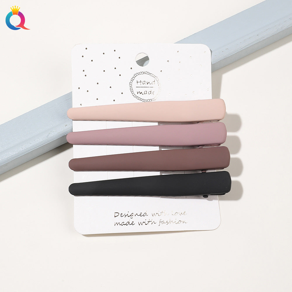 women's simple style geometric alloy plating hair clip