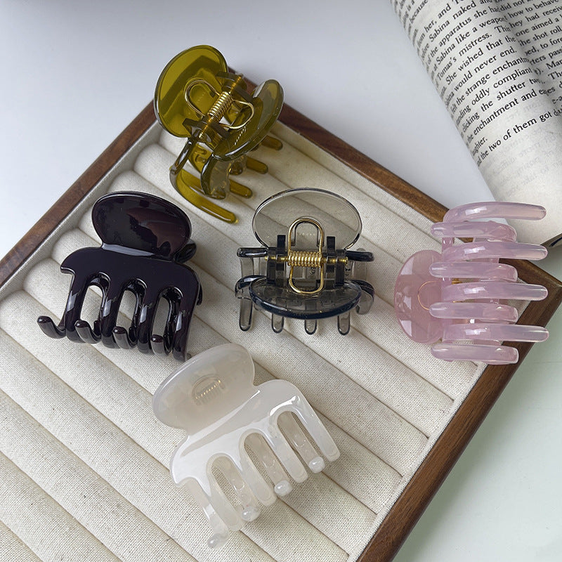 Women's Simple Style Geometric Plastic Resin Handmade Hair Claws