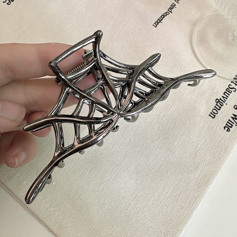 Halloween IG Style Women's Spider Spider Web Skull Claw Alloy Plating Hair Claws