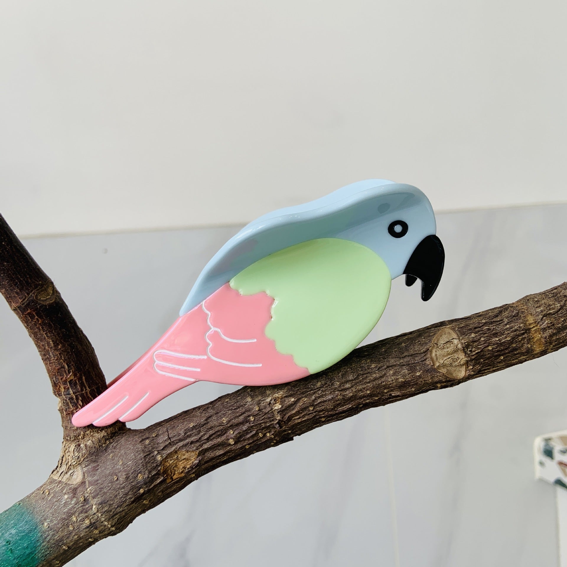 Women's Sweet Color Block Acetic acid sheets Hair Claws