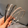 Women's Simple Style Solid Color Artificial Crystal Diamond Hair Band