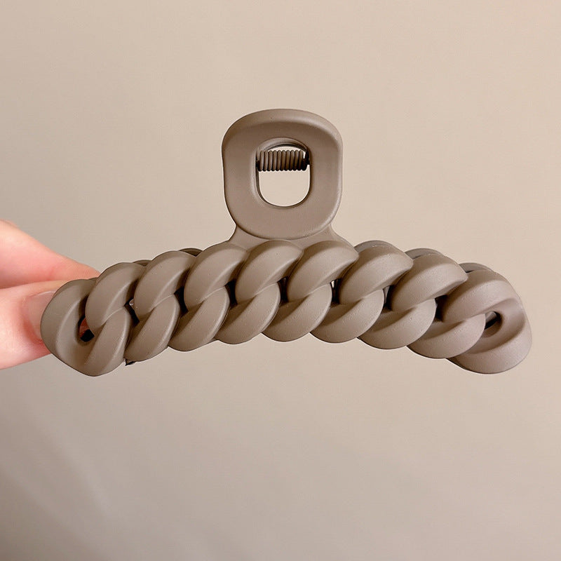 Cute love grab clip girl 2025 new popular high-end disc hair shark clip hairpin hair card headdress