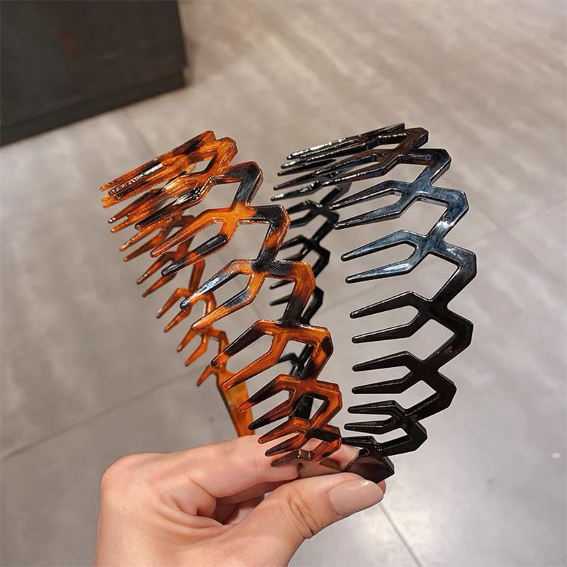 fashion simple wave wide-brimmed geometric shape headband