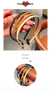 korean solid color leather hair band