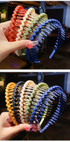 kid's korean style stripe waves arylic stoving varnish