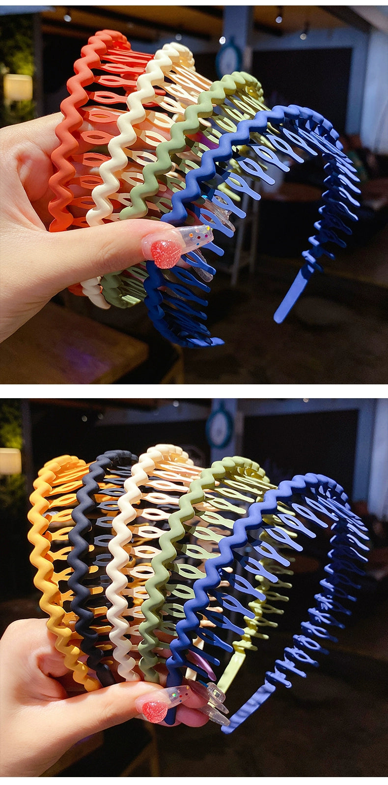 kid's korean style stripe waves arylic stoving varnish