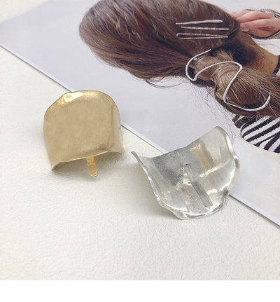 Women's Simple Style Geometric Metal Plating Hair Tie