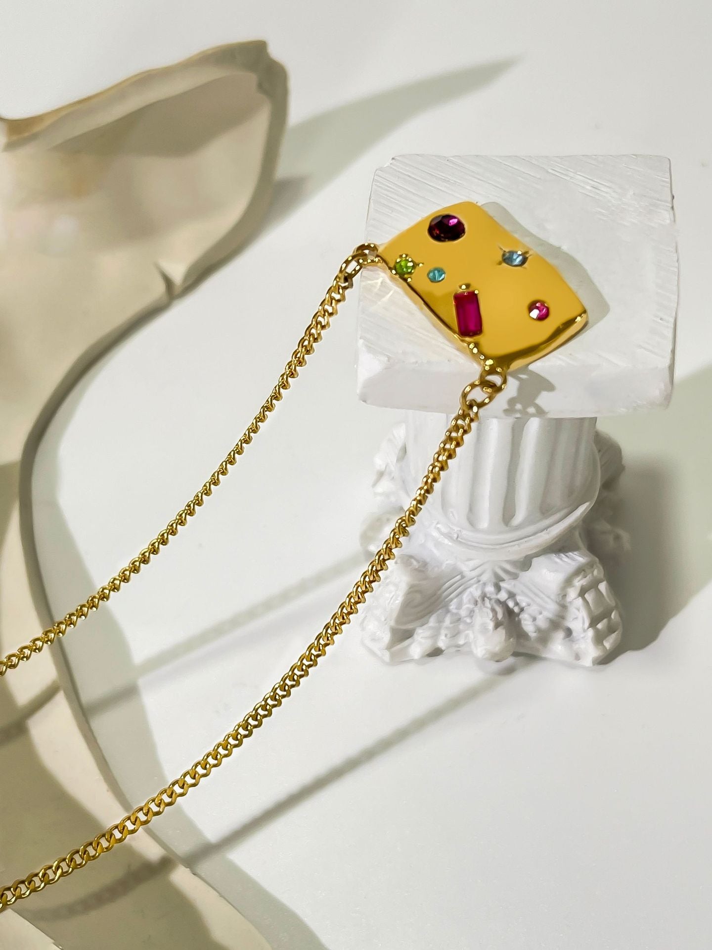 Jewelry Vintage Style Simple Style Geometric 304 Stainless Steel Plating Pendant Necklace